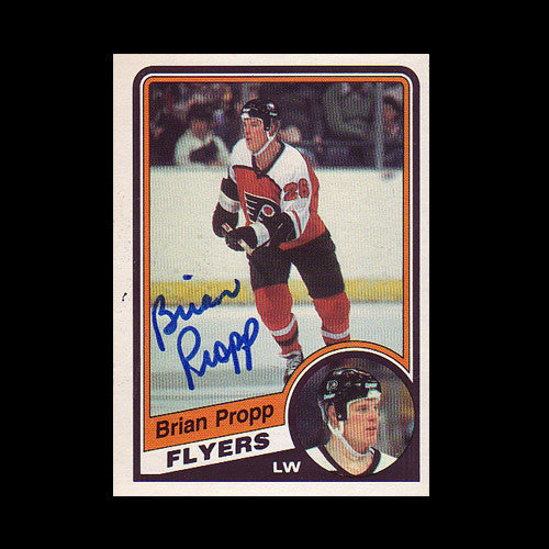 Brian Propp Philadelphia Flyers Autographed Card