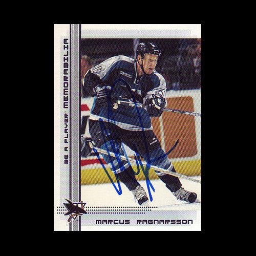 Marcus Ragnarsson San Jose Sharks Autographed Card