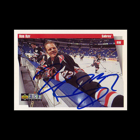 Rob Ray Buffalo Sabres Autographed Card