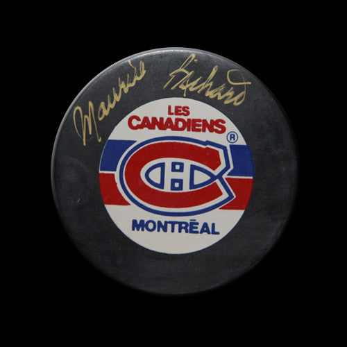 Maurice Richard Montreal Canadiens Autographed Puck