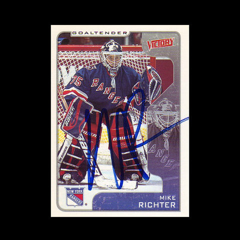 Mike Richter New York Rangers Autographed Card