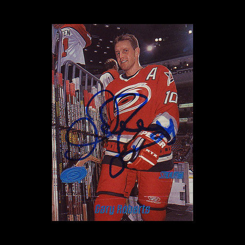 Gary Roberts Carolina Hurricanes Autographed Card