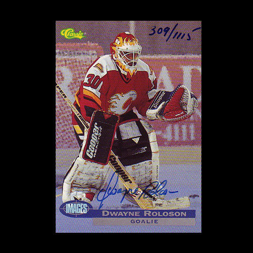 Dwayne Roloson Calgary Flames Autographed Card