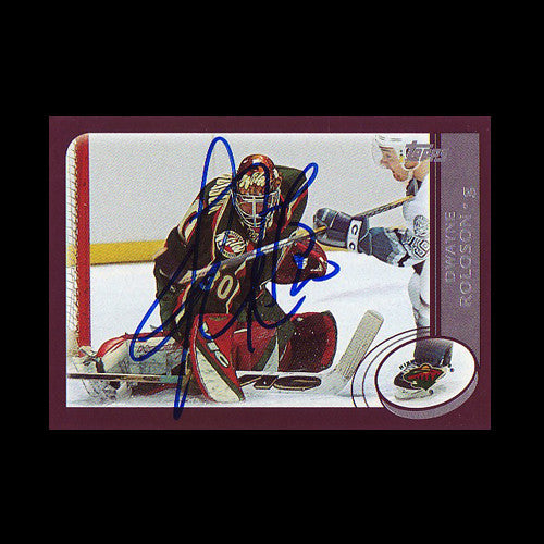 Dwayne Roloson Minnesota Wild Autographed Card