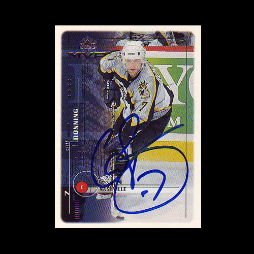 Cliff Ronning Nashville Predators Autographed Card