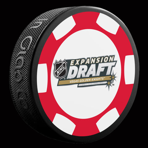 Vegas Golden Knights 2017 Expansion Draft Poker Chip Souvenir Puck