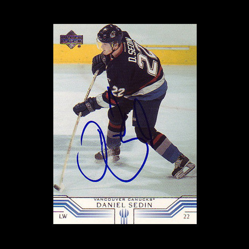 Daniel Sedin Vancouver Canucks Autographed Card