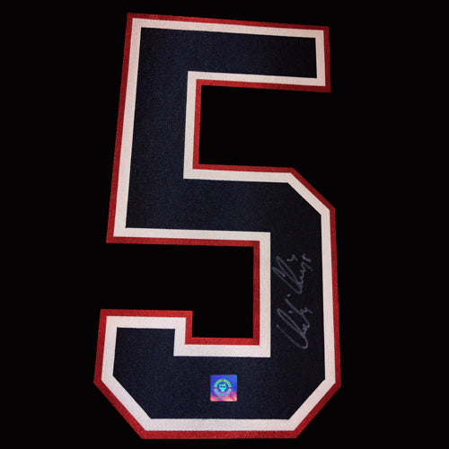 Ladislav Smid Autographed Edmonton Oilers Jersey Number