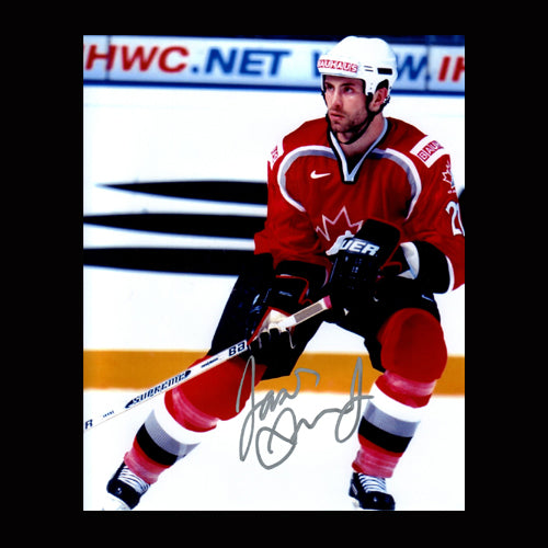 Jason Smith Team Canada Autographed Action 8x10 Photo