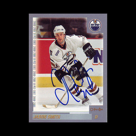 Jason Smith Edmonton Oilers Autographed Card