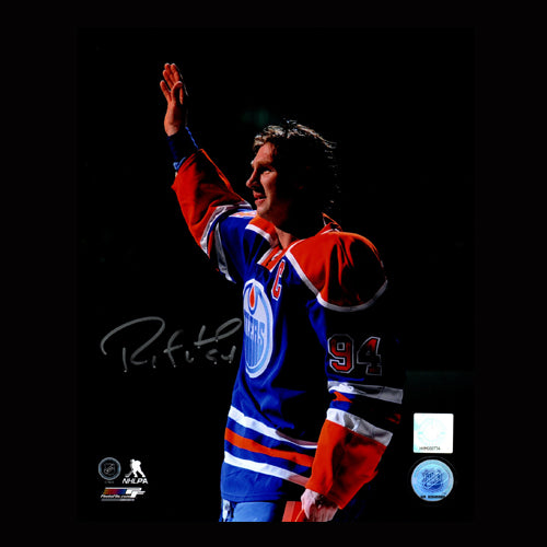 Ryan Smyth Edmonton Oilers Autographed Tearful Goodbye 8x10 Photo