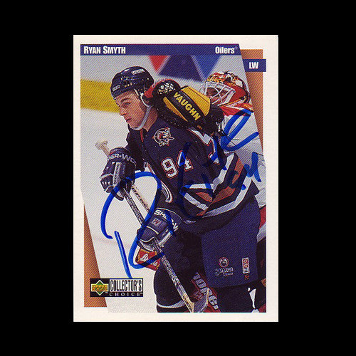 Ryan Smyth Edmonton Oilers Autographed Card