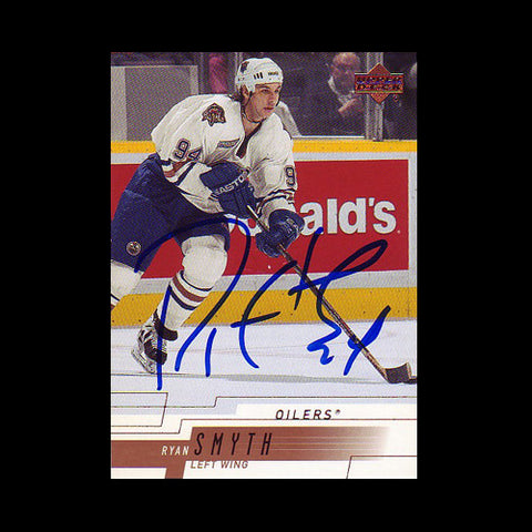 Ryan Smyth Edmonton Oilers Autographed Card