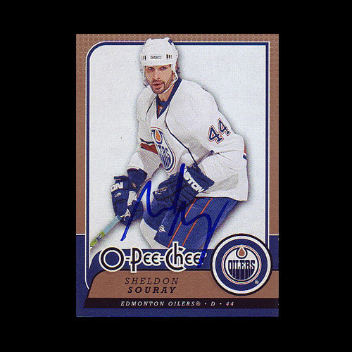 Sheldon Souray Edmonton Oilers Autographed Card