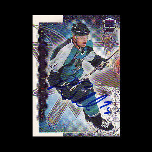 Niklas Sundstrom San Jose Sharks Autographed Card