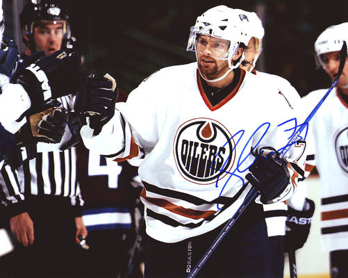 Petr Sykora Edmonton Oilers Autographed High Five 8x10 Photo