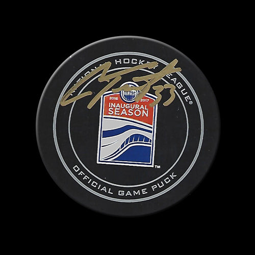 Cam Talbot Edmonton Oilers Inaugural Season Autographed Game Puck