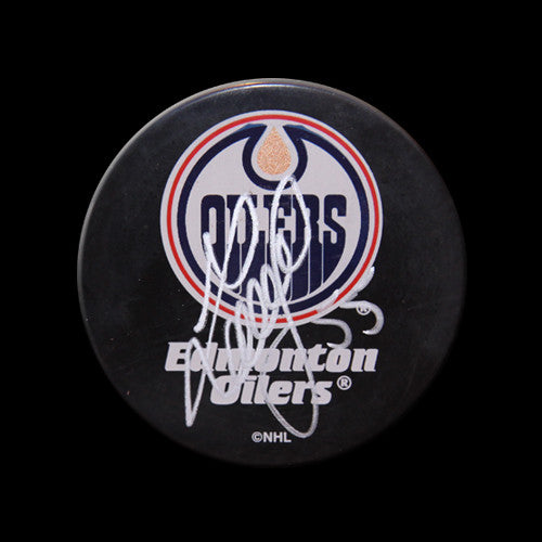 Igor Ulanov Edmonton Oilers Autographed Puck