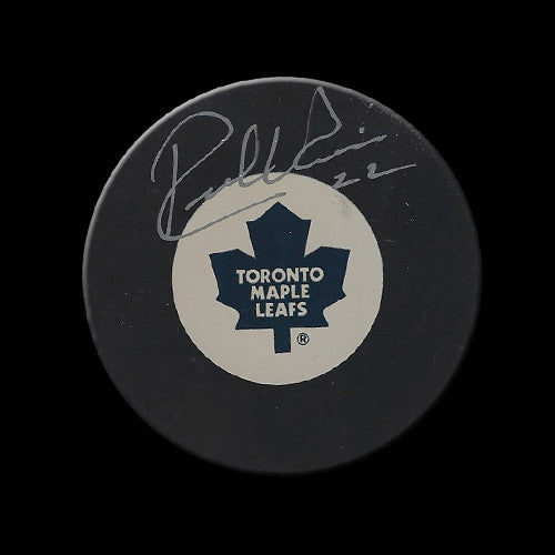 Rick Vaive Toronto Maple Leafs Autographed Puck