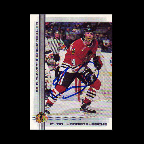 Ryan Vandenbussche Chicago Blackhawks Autographed Card