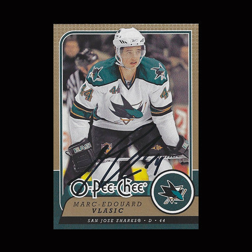 Marc-Edouard Vlasic San Jose Sharks Autographed Card