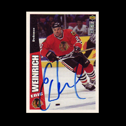 Eric Weinrich Chicago Blackhawks Autographed Card