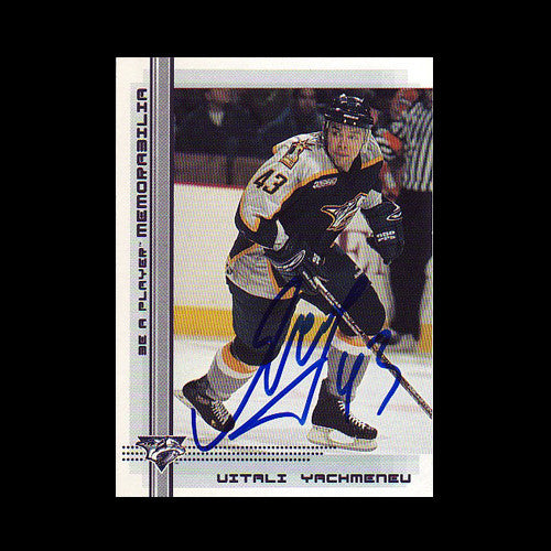 Vitali Yachmenev Nashville Predators Autographed Card