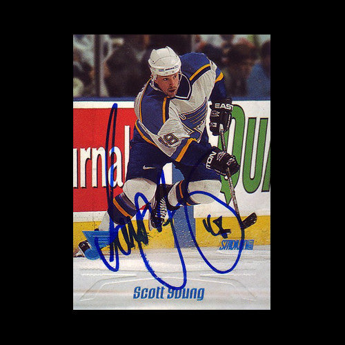 Scott Young St. Louis Blues Autographed Card