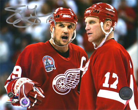 Steve Yzerman Detroit Red Wings Autographed Talk 8x10 Photo