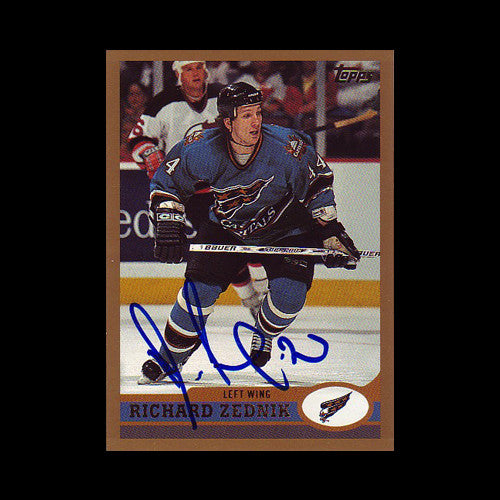 Richard Zednik Washington Capitals Autographed Card